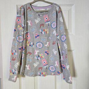 Cozy, cute and Fun Long Sleeve Shirt Size M (7-8)